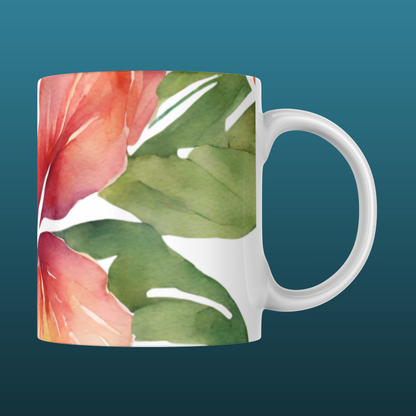 Hibiscus Rosa-sinensis Flower Mug