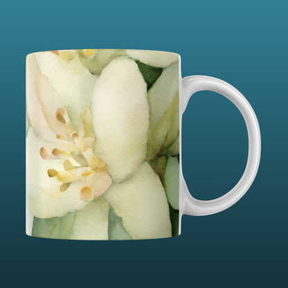 Lilium Candidum Flower Mug