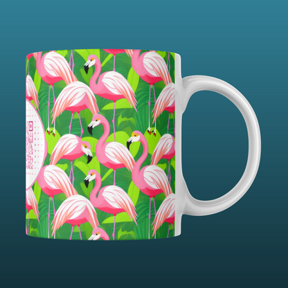 Flamingo Pattern Mug