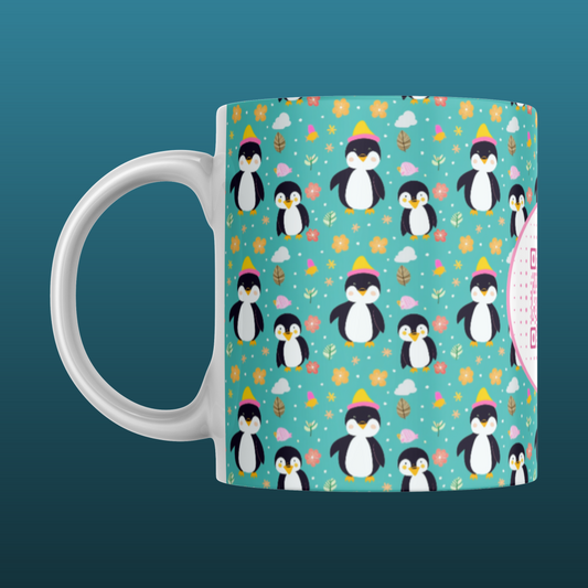  Taza Patrón de pingüino
